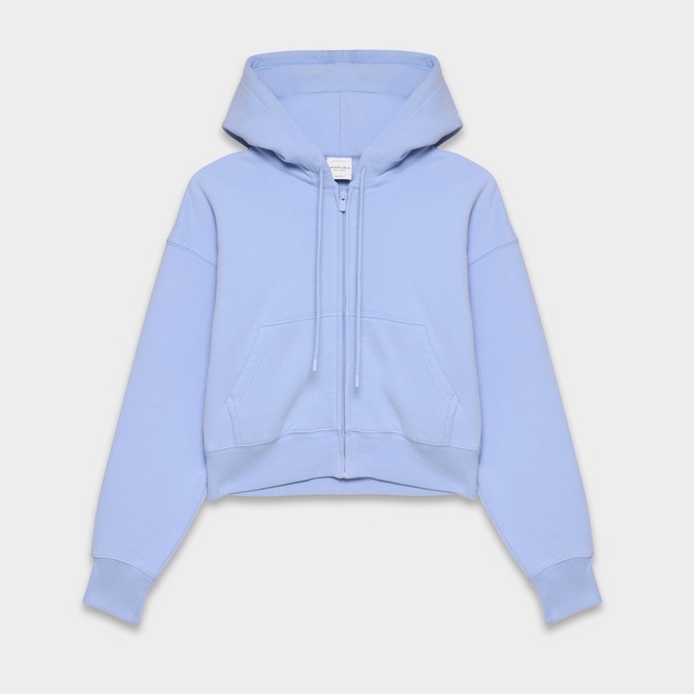 Aritzia cozy sweatfleece boyfriend boxy zip hoodie.